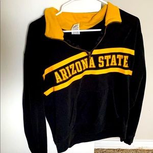 PINK Arizona State University quarter zip jacket